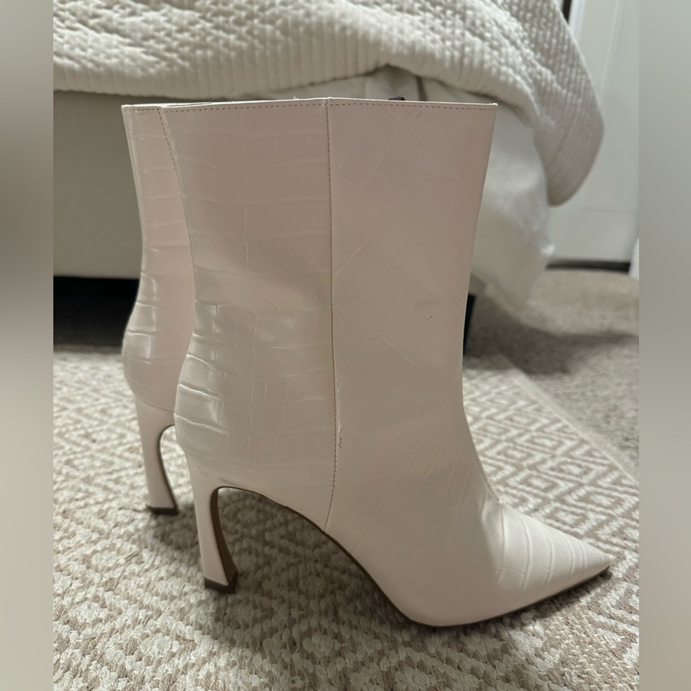 White Ankle Booties